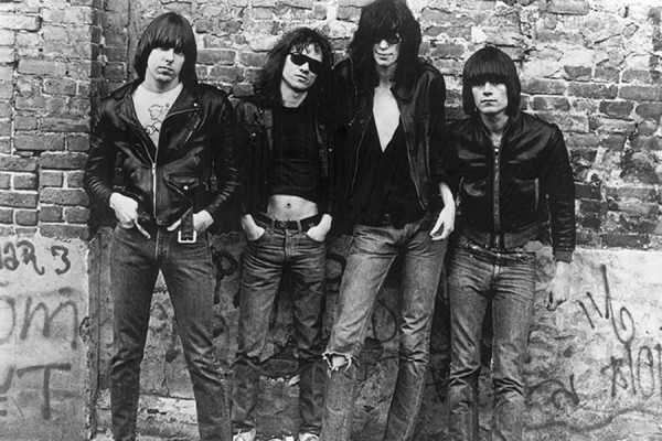 American punk rock group The Ramones. Left to right: Johnny Ramone (1948 - 2004) Tommy Ramone, Joey Ramone (1951 - 2001) and Dee Dee Ramone (1952 - 2002). (Photo by Roberta Bayley/Evening Standard/Hulton Archive/Getty Images)